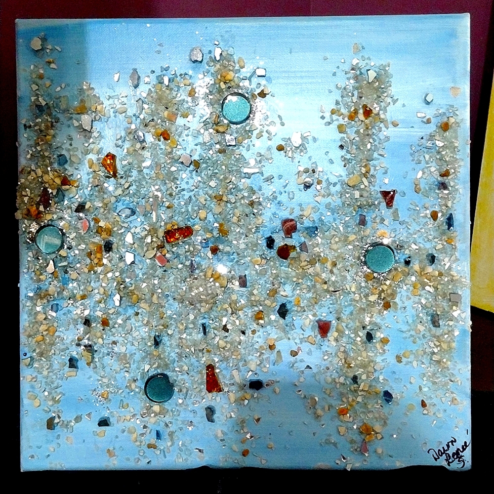 mosaic glass wall art